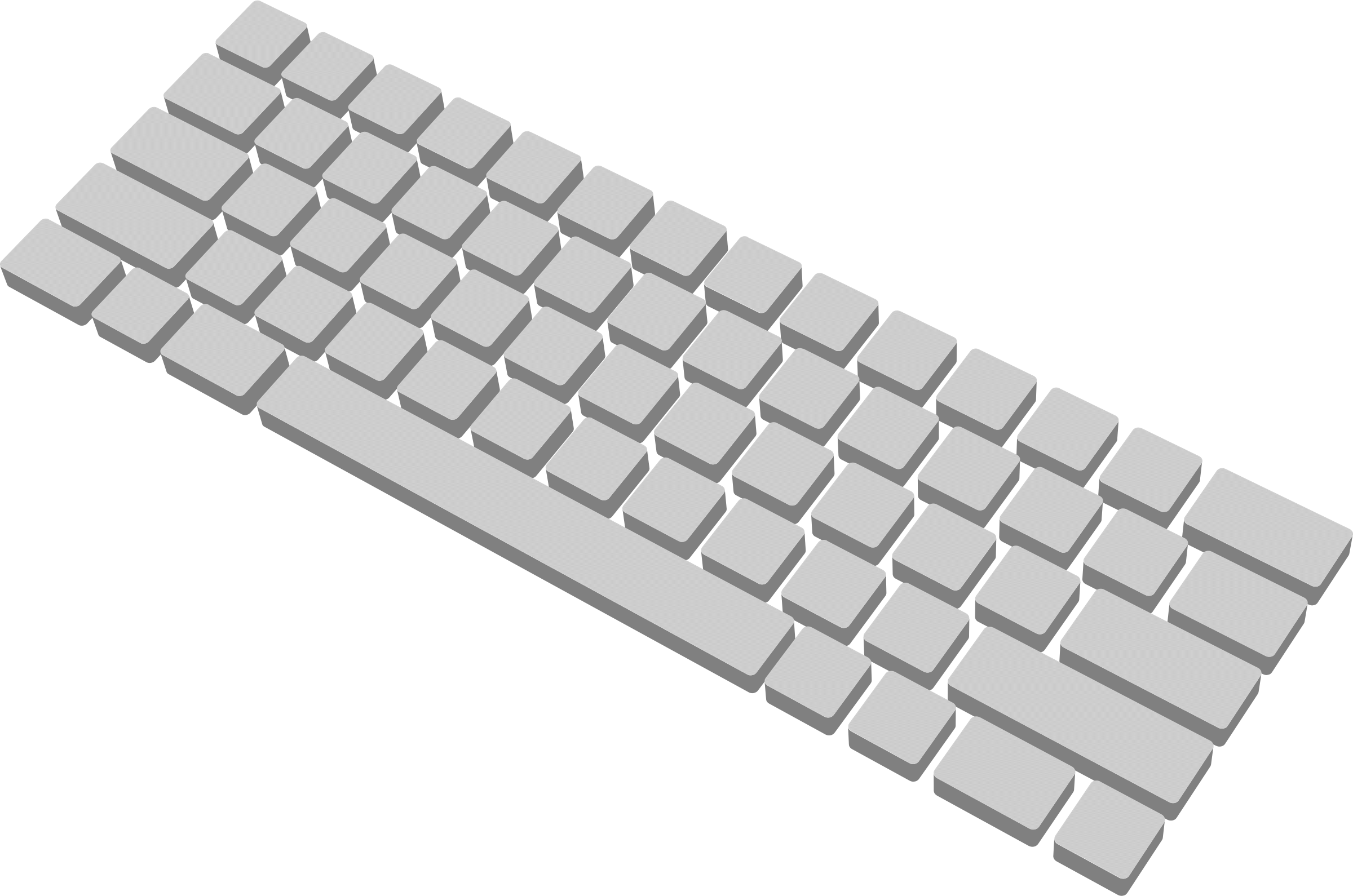 keyboard clipart 3d computer