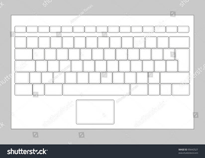 keyboard clipart blank