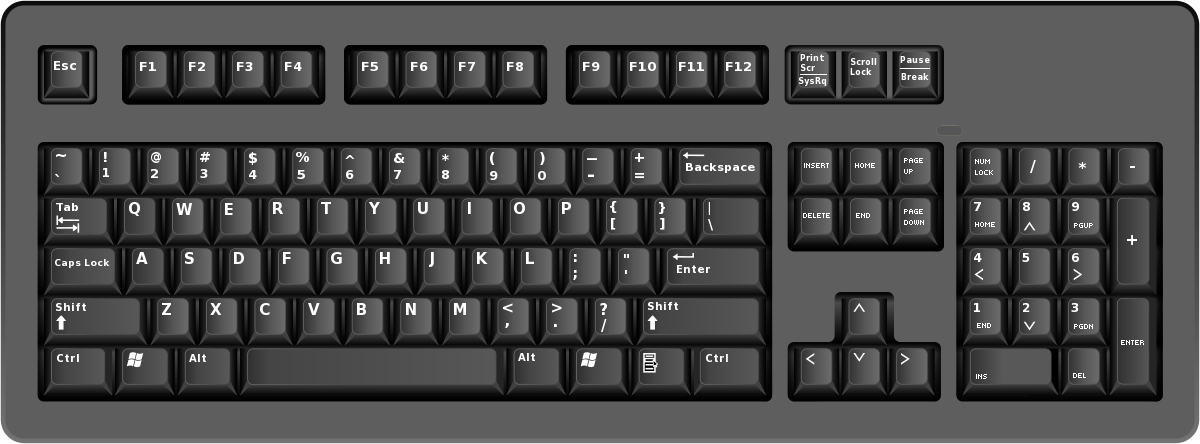 keyboard clipart clip art