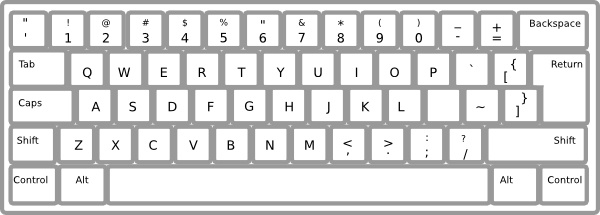 keyboard clipart draw computer