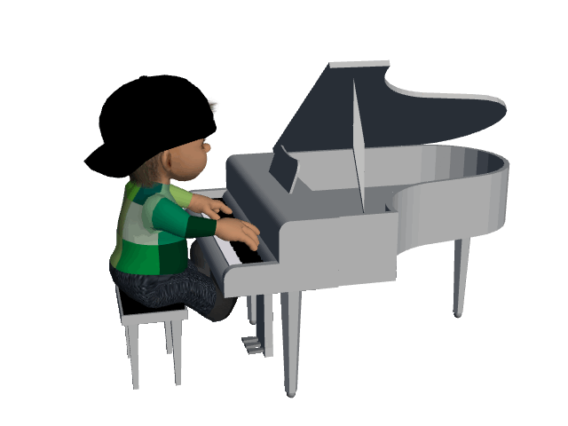 piano clipart animated