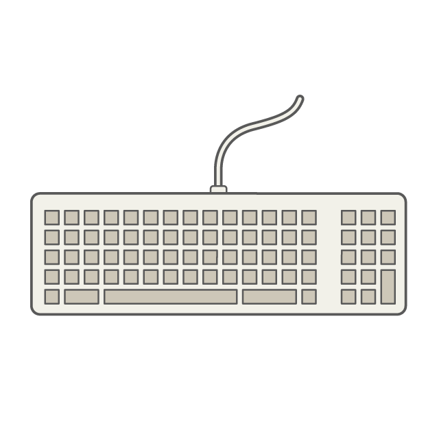 keyboard clipart illustration