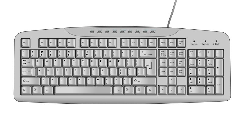 pc clipart keyboard