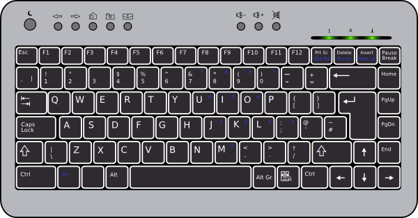 Compact clip art at. Laptop clipart laptop keyboard