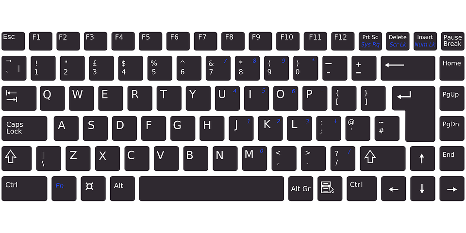 keyboard clipart modern computer