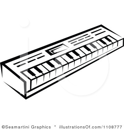 keyboard clipart outline