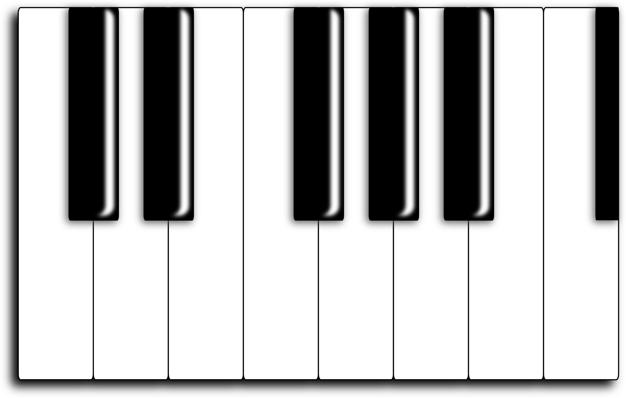 keyboard clipart piano