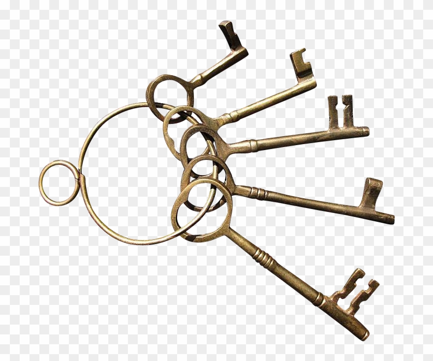 keys clipart brass