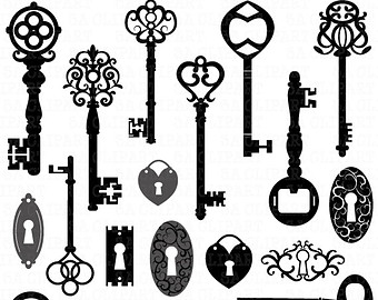 keys clipart gothic