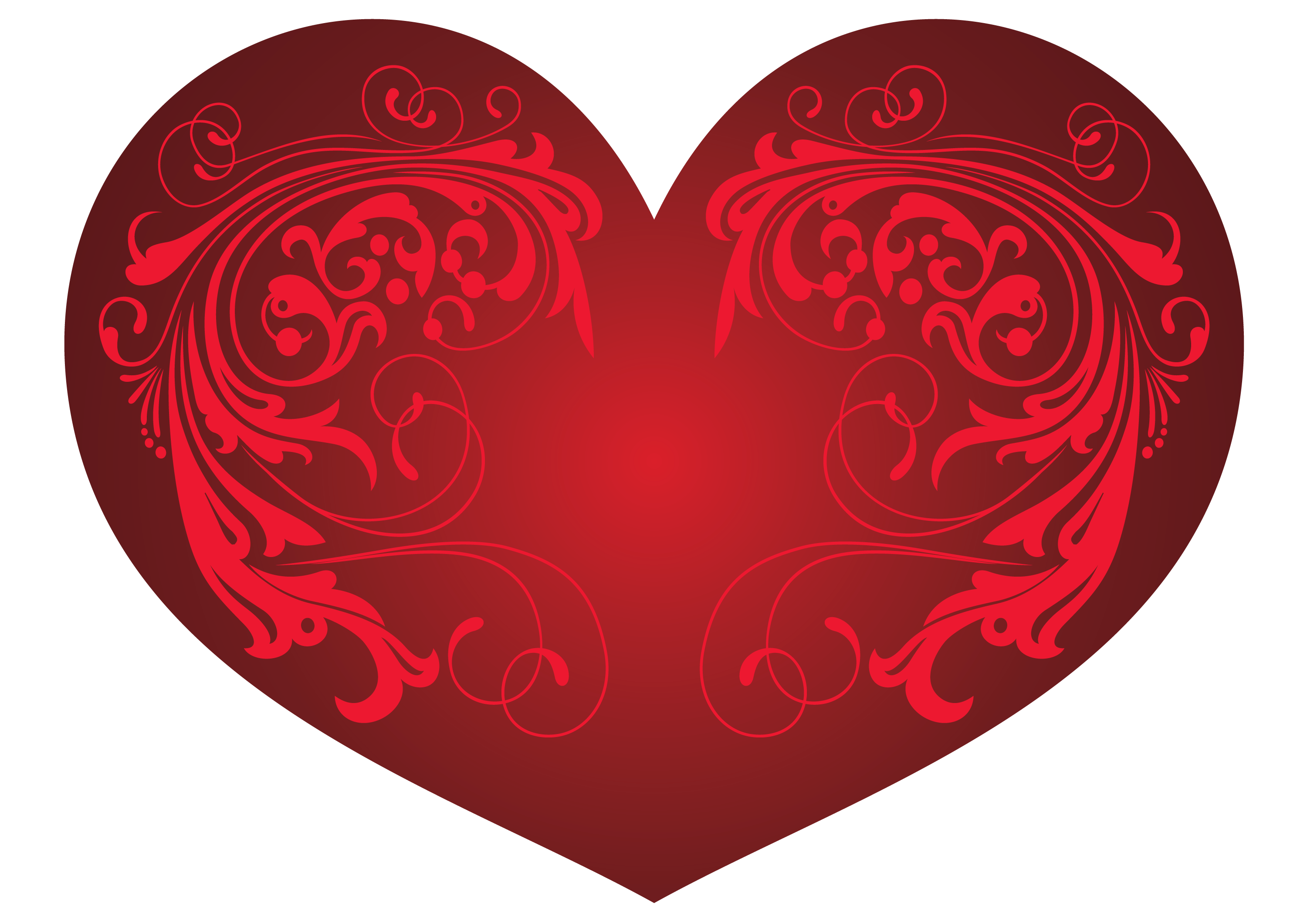 Ornaments clipart heart. Red and png picture