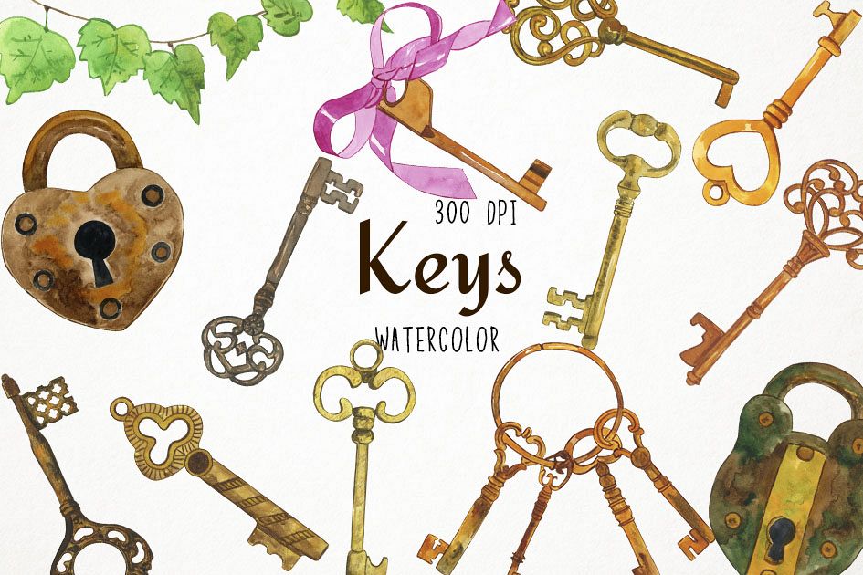 keys clipart royal key