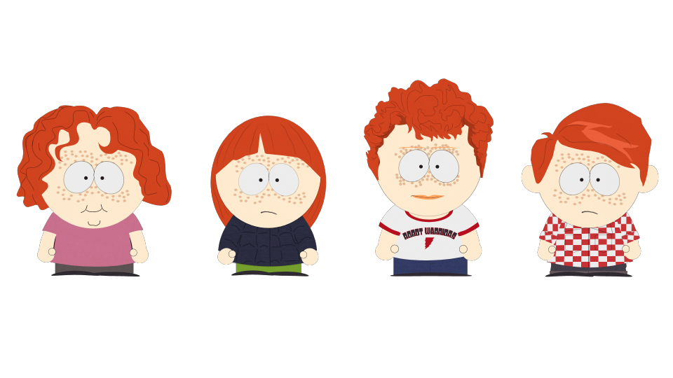 kickball clipart red haired boy