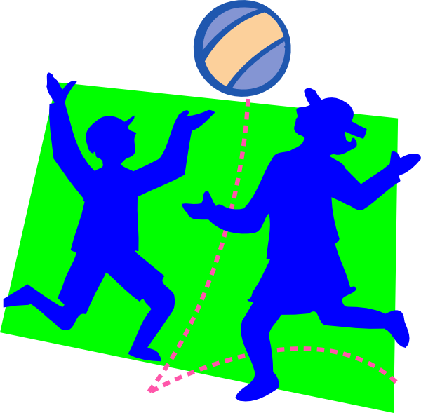 kid clipart volleyball