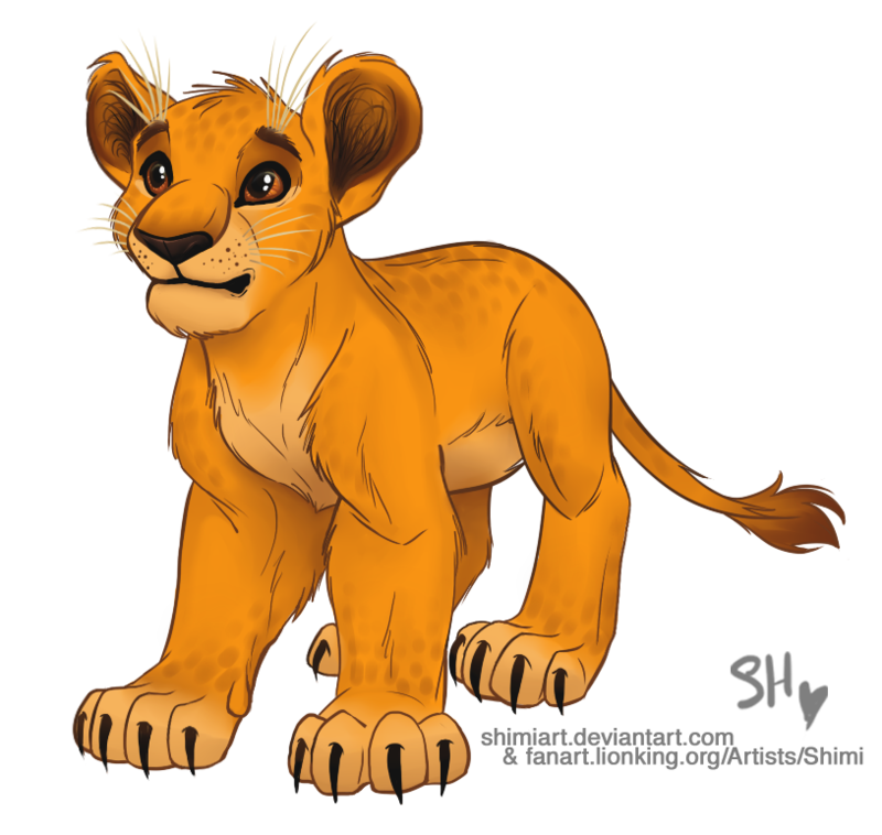 Kind clipart realistic animal. Semi simba by emilyjayowens