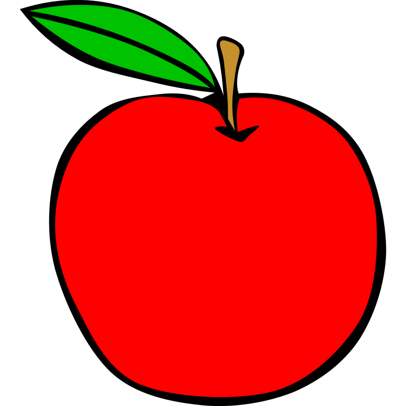 clipart apples round
