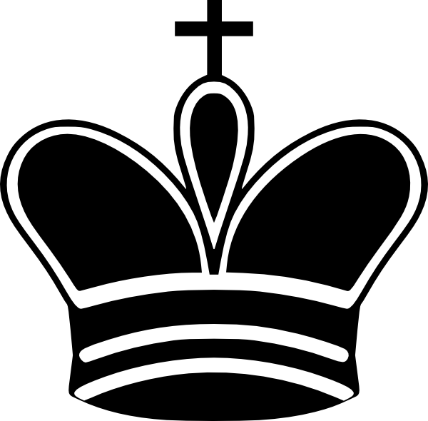 king clipart black and white