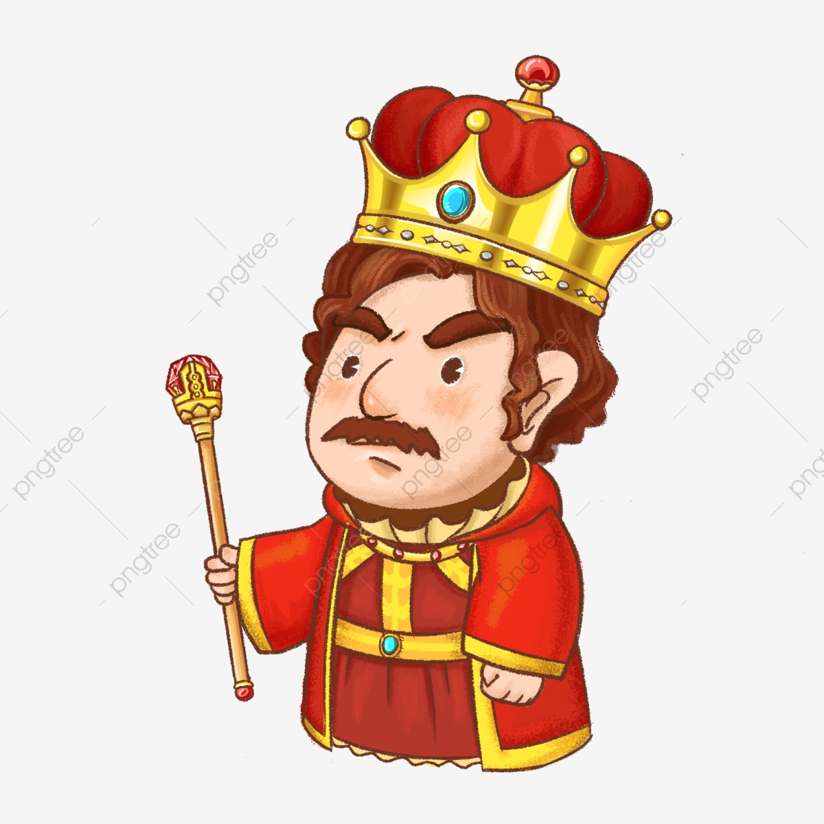 king clipart holding