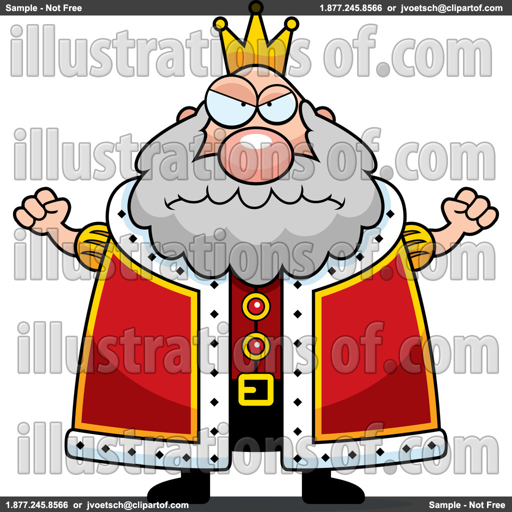 king clipart mad king