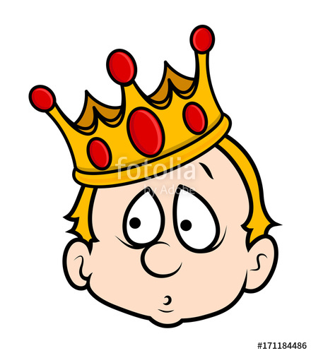 king clipart scared