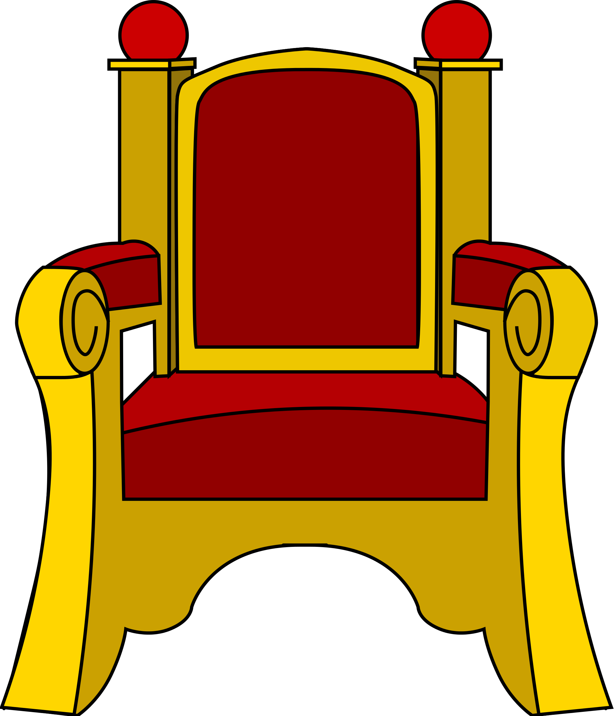 king clipart seated