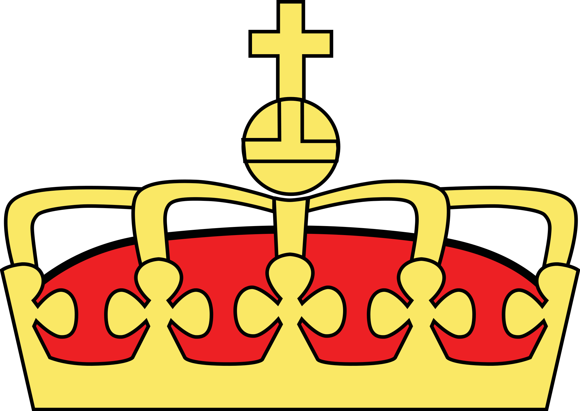 Group fileheraldic crown of. King clipart theocracy