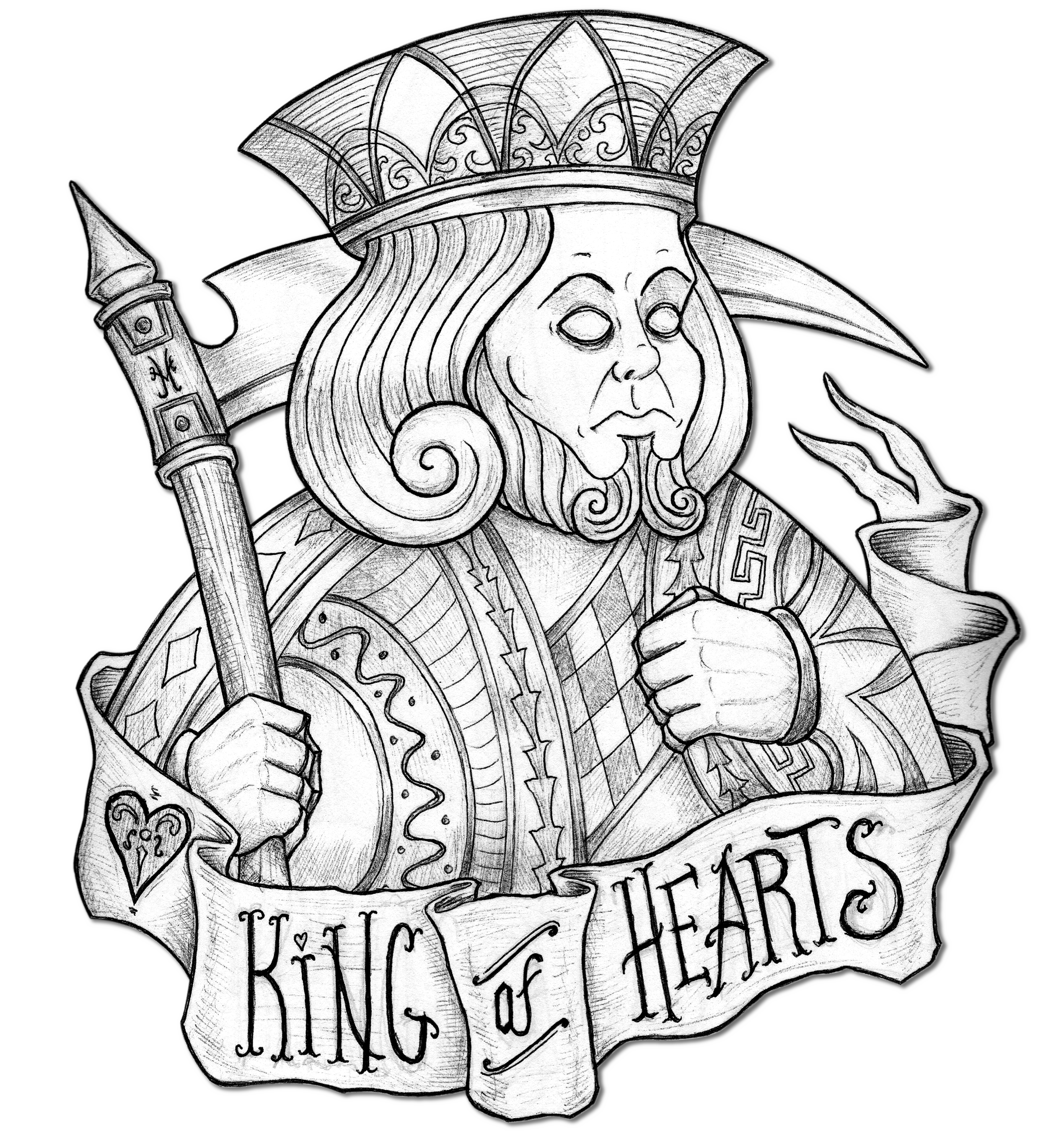 King clipart throne sketch. Of hearts drawing at