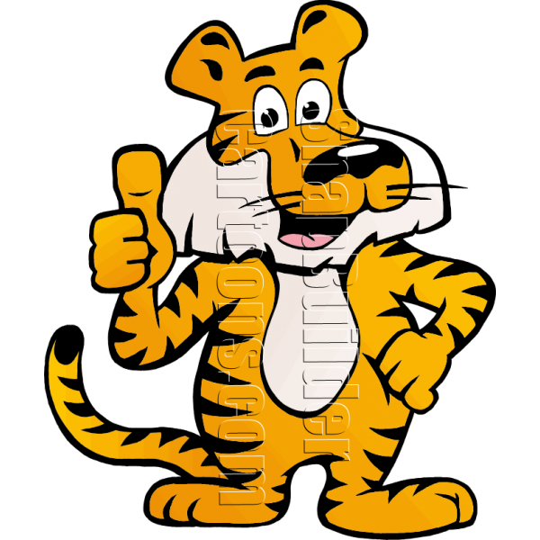 King clipart thumbs up. Tiger standing with two