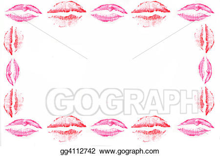 lips clipart border