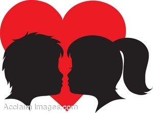 kiss clipart first kiss