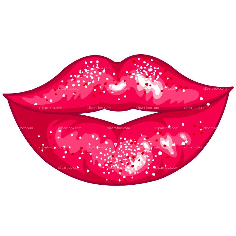 kiss clipart glitter