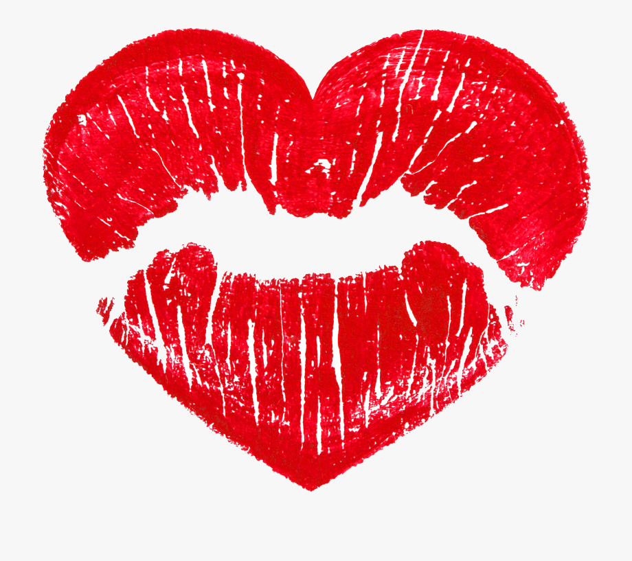 kiss clipart heart