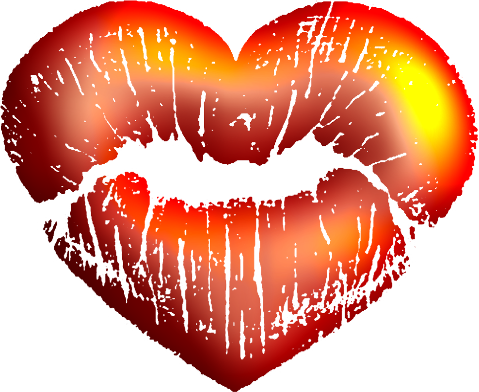 Kiss clipart heart, Kiss heart Transparent FREE for download on