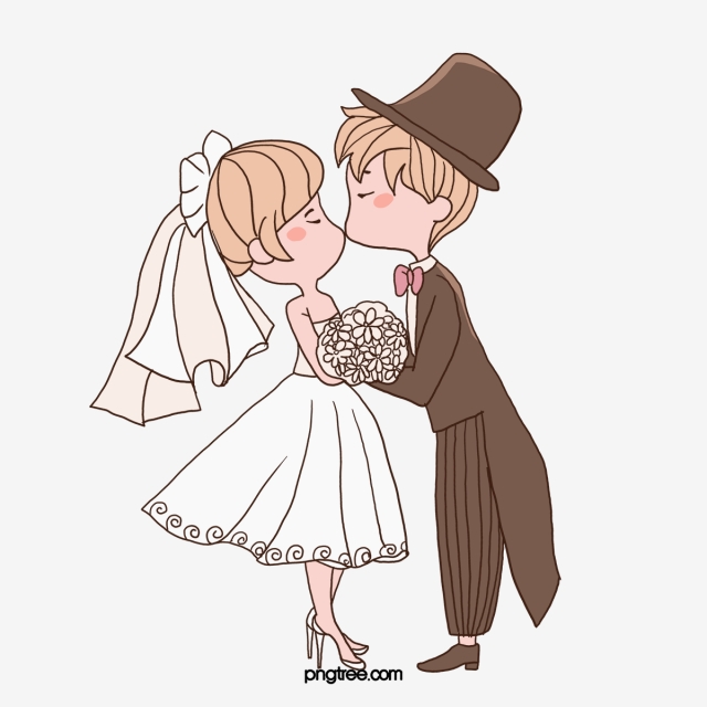 kiss clipart married