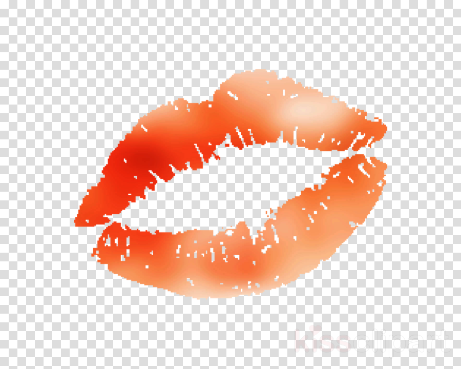 lip clipart orange