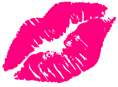 kiss clipart pink