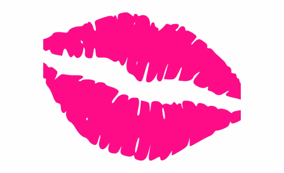Kiss red lips watercolor. Lipstick clipart lip print