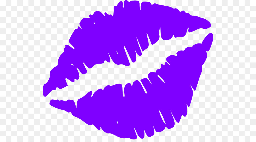 kiss clipart purple
