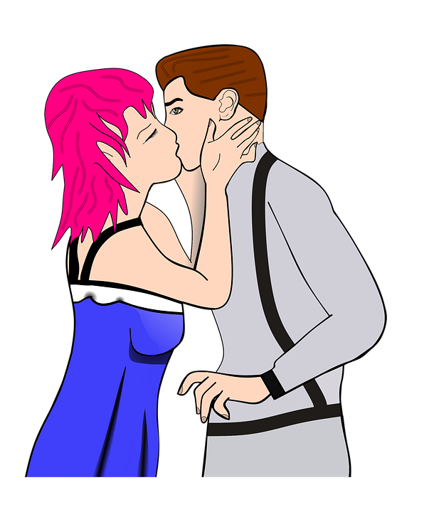 kiss clipart romance