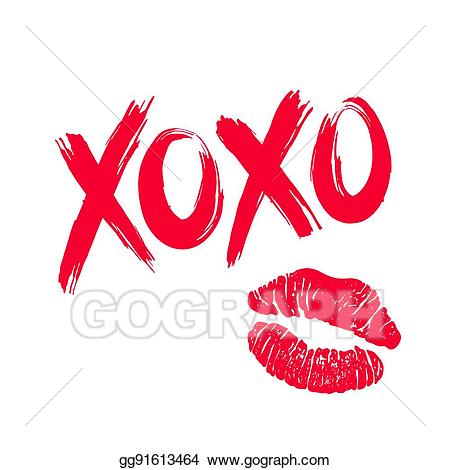 kiss clipart xoxo