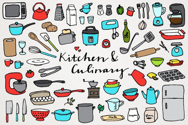 Kitchen clipart culinary. And chef cooking clip