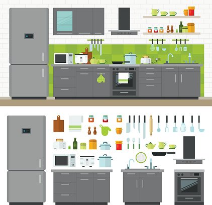 kitchen clipart modern