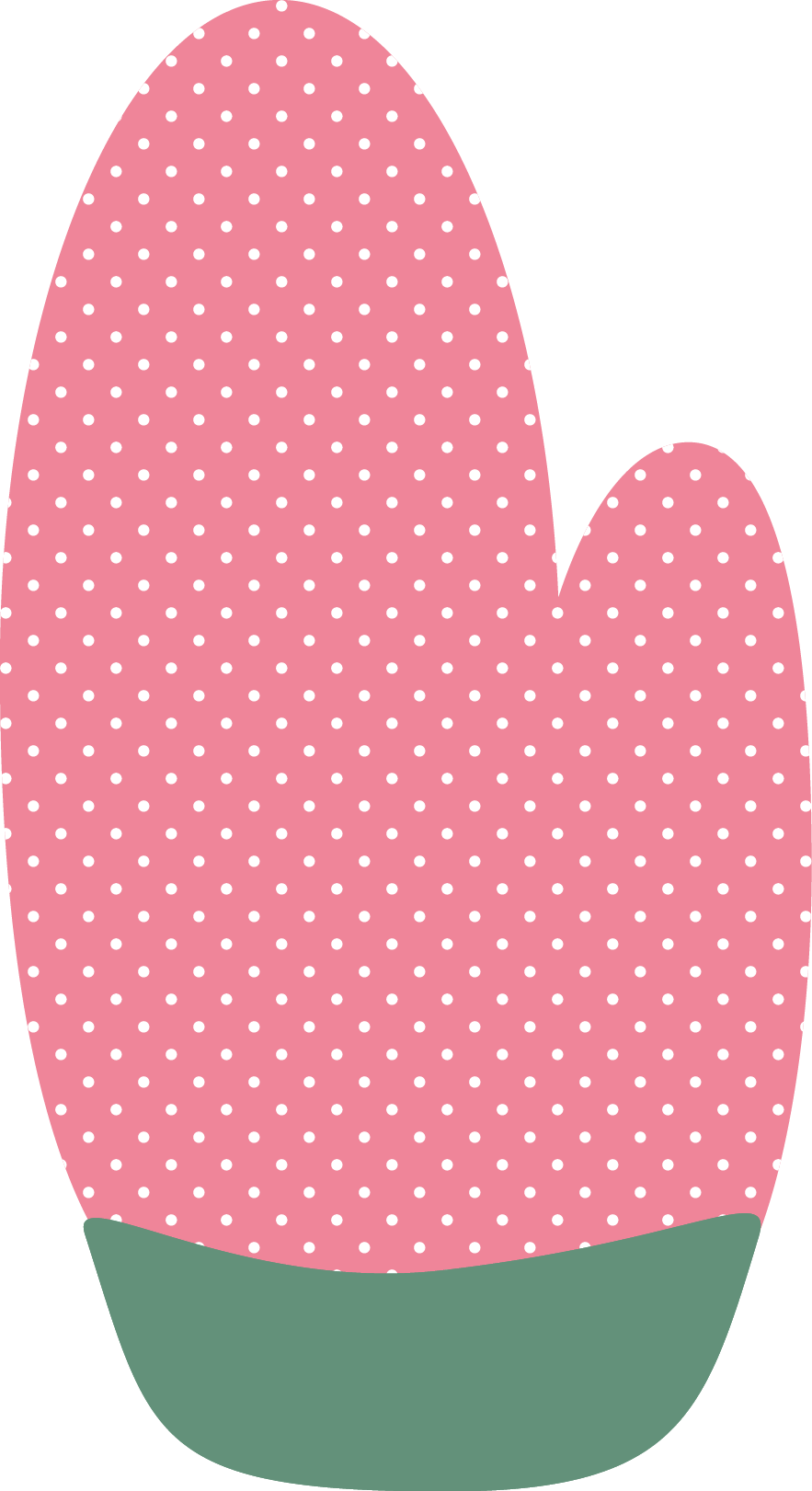 pillow clipart pink polka dot