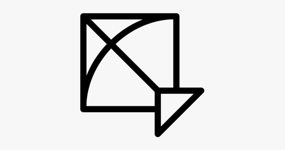 Kite clipart black and white. 