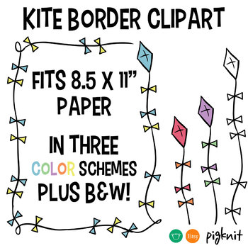 kite clipart border