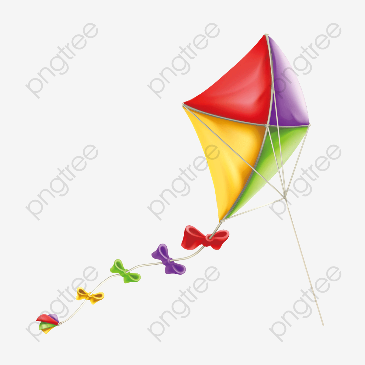 kite clipart colored