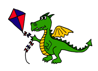 kite clipart dragon