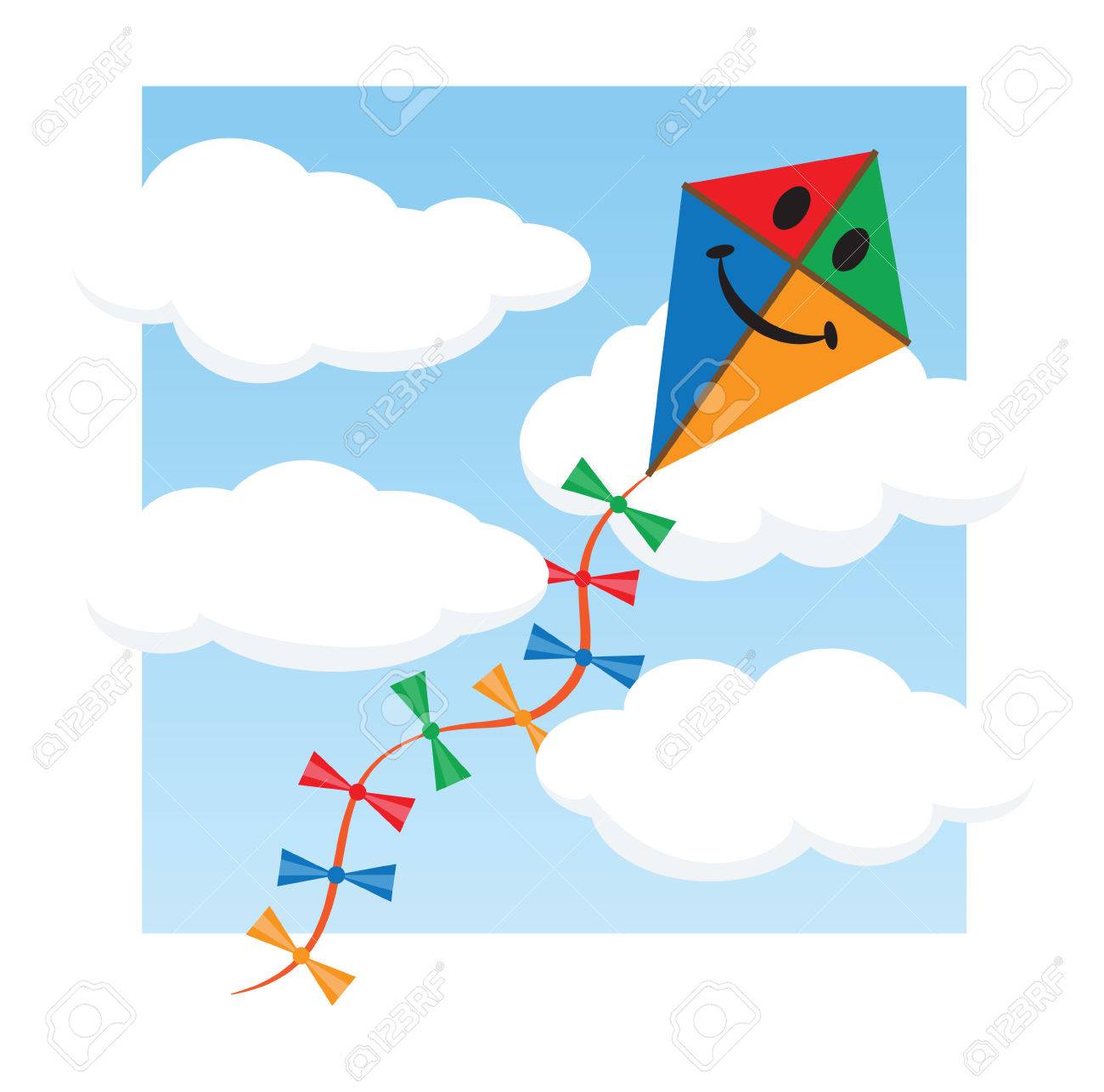 kite clipart sky clipart