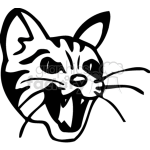 kitten clipart angry
