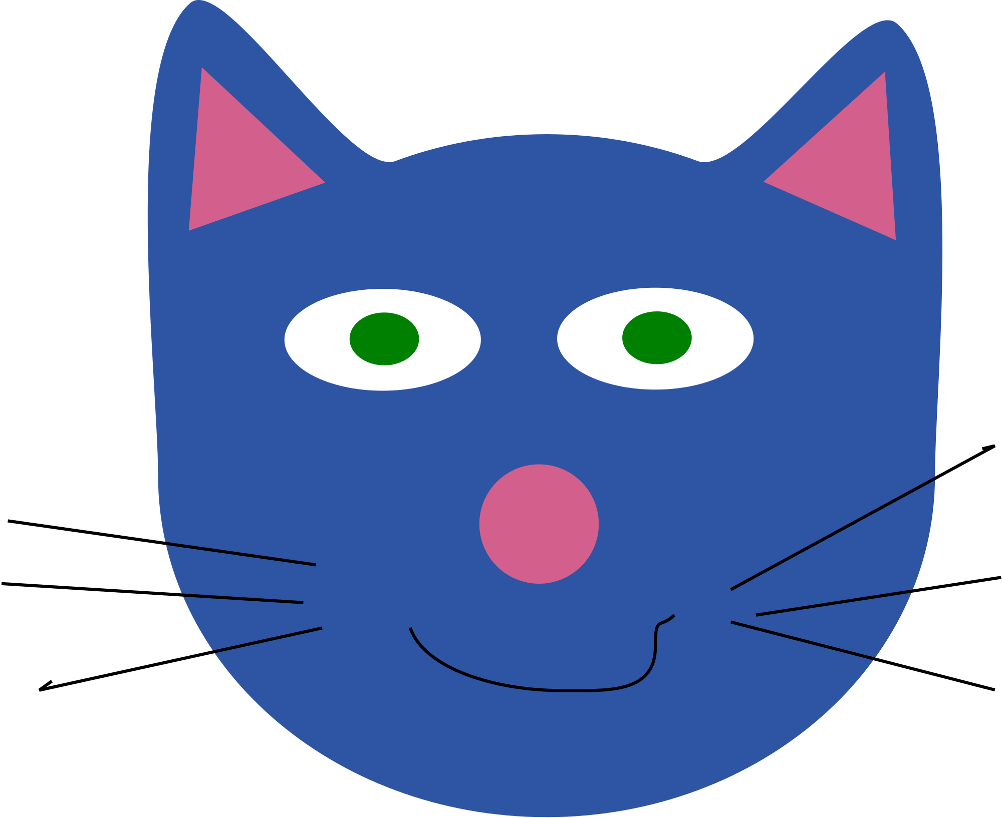 kitten clipart blue cat