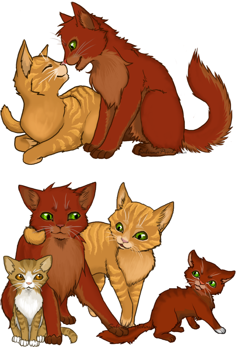 Kitten clipart cat family. Firestar s deviantart pinterest